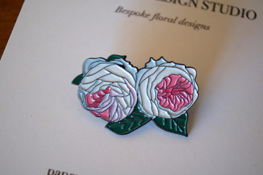 Earth Angel Rose Enamel Pin