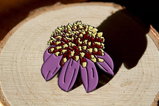 Dahlia Anemone-flowered Enamel Pin