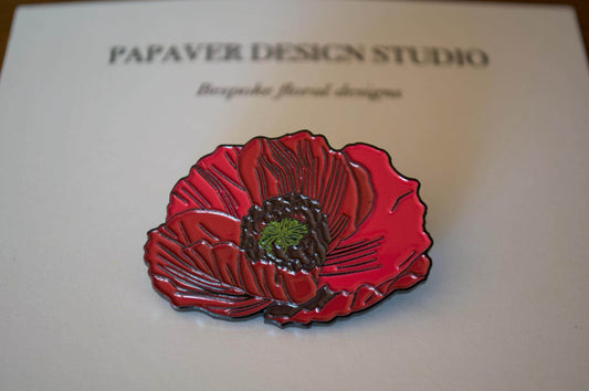 Flanders Poppy Enamel Pin