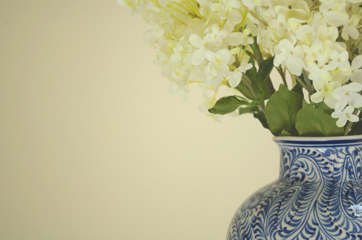 The Heirloom, Cone Hydrangea, Chinoiserie-style Vase