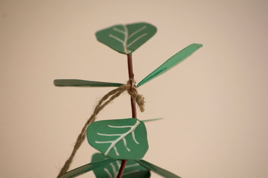 Fiddle Leaf Fig Plant Christmas Ornament