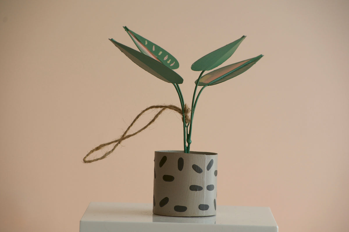 Philodendron Plant Christmas Ornament