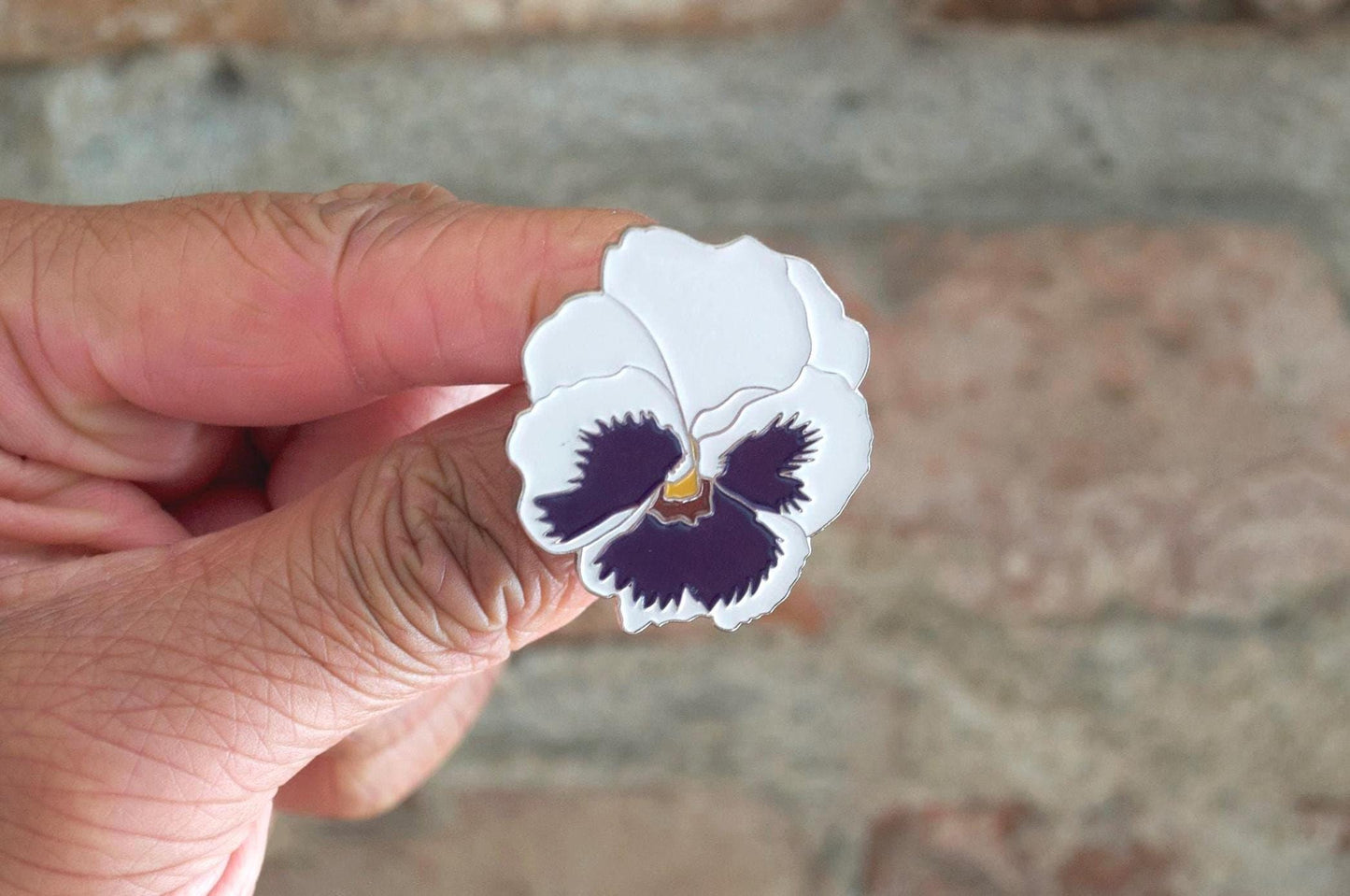 Pansy Flower Enamel Pin