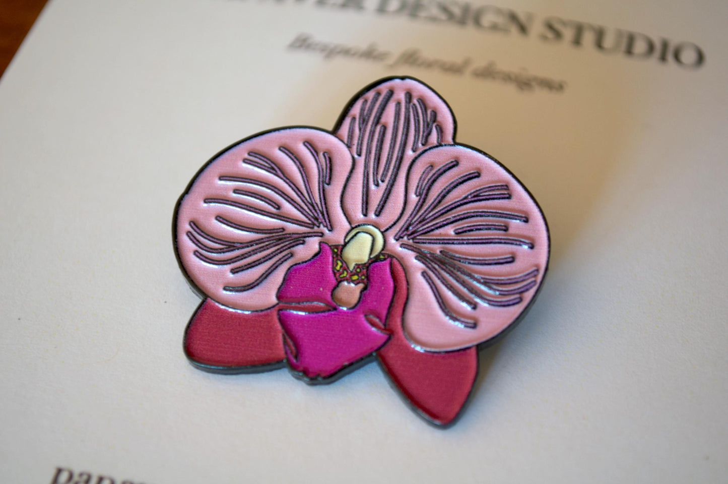 Phalaenopsis "Moth Orchid" Enamel Pin