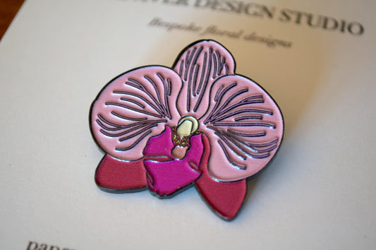 Phalaenopsis "Moth Orchid" Enamel Pin