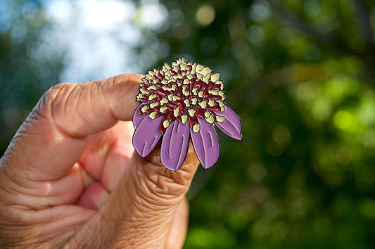 Dahlia Anemone-flowered Enamel Pin