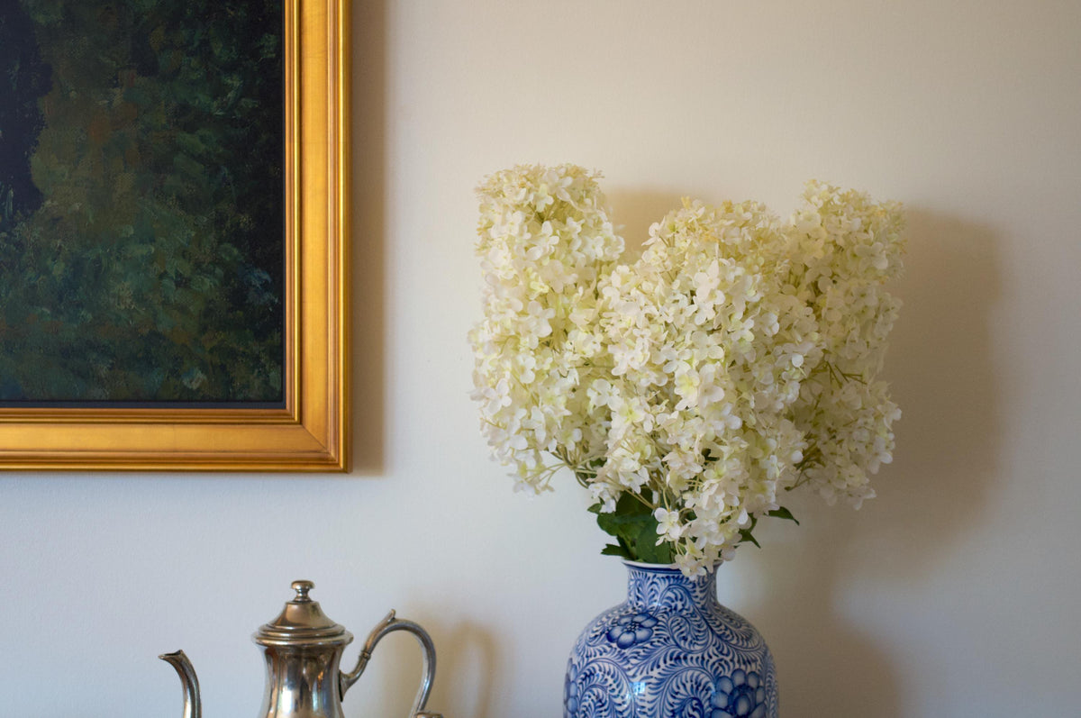 The Heirloom, Cone Hydrangea, Chinoiserie-style Vase