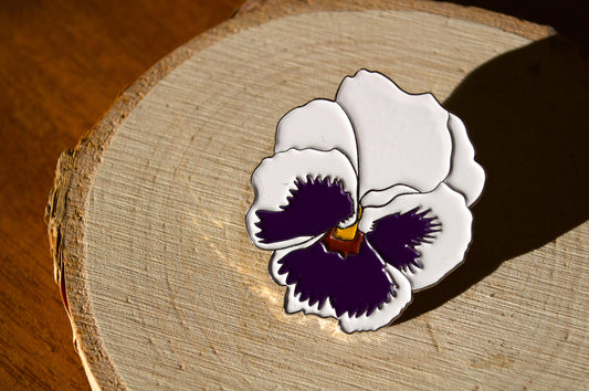 Pansy Flower Enamel Pin