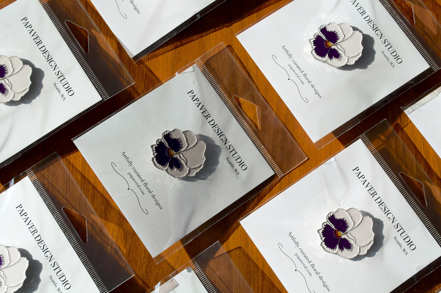 Pansy Flower Enamel Pin