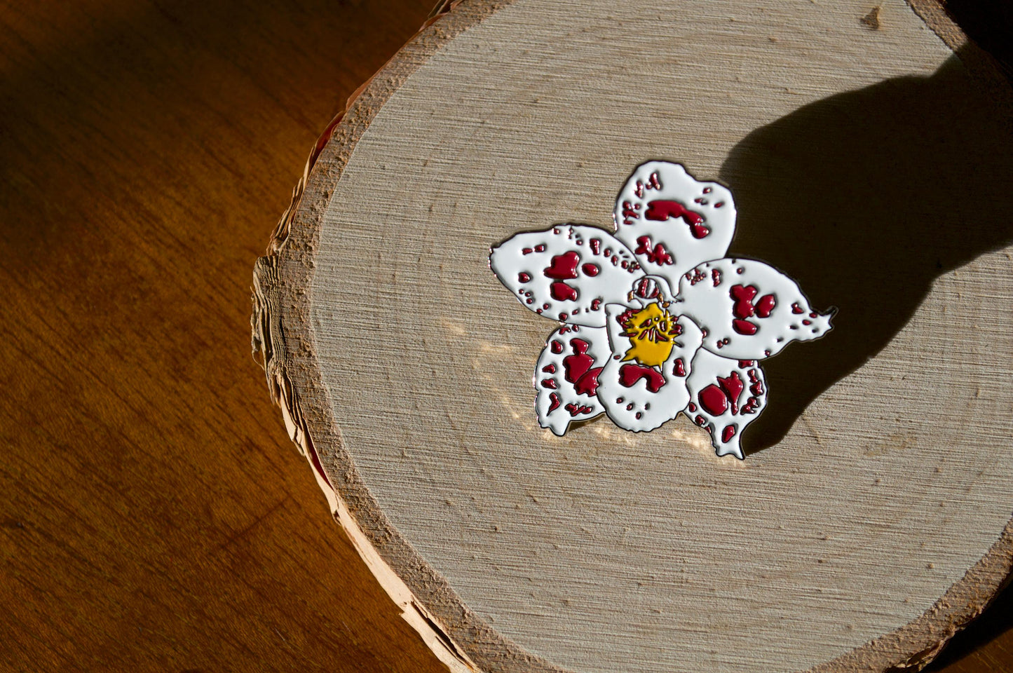 Oncidium Orchid Flower Enamel Pin
