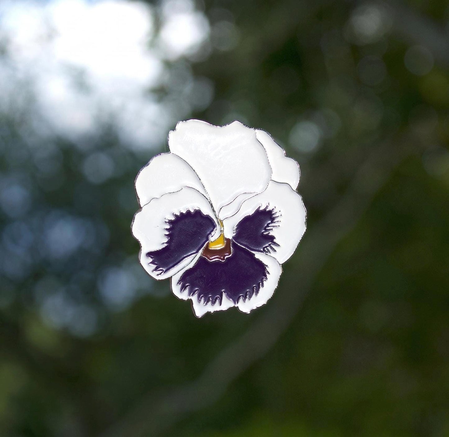 Pansy Flower Enamel Pin