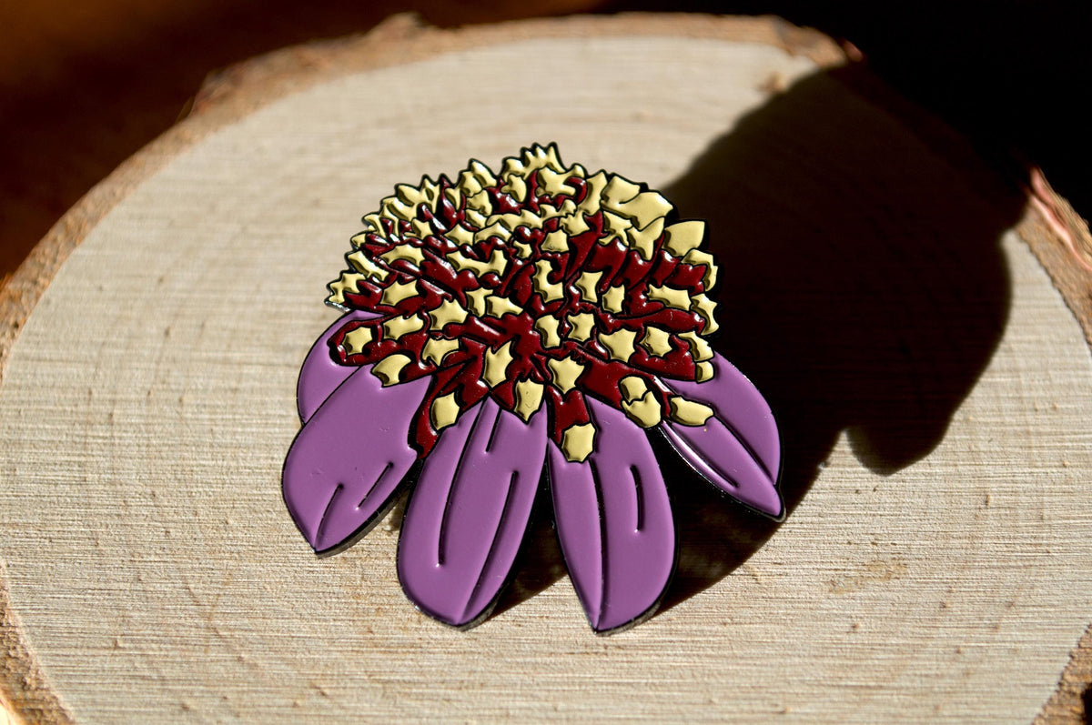 Dahlia Anemone-flowered Enamel Pin