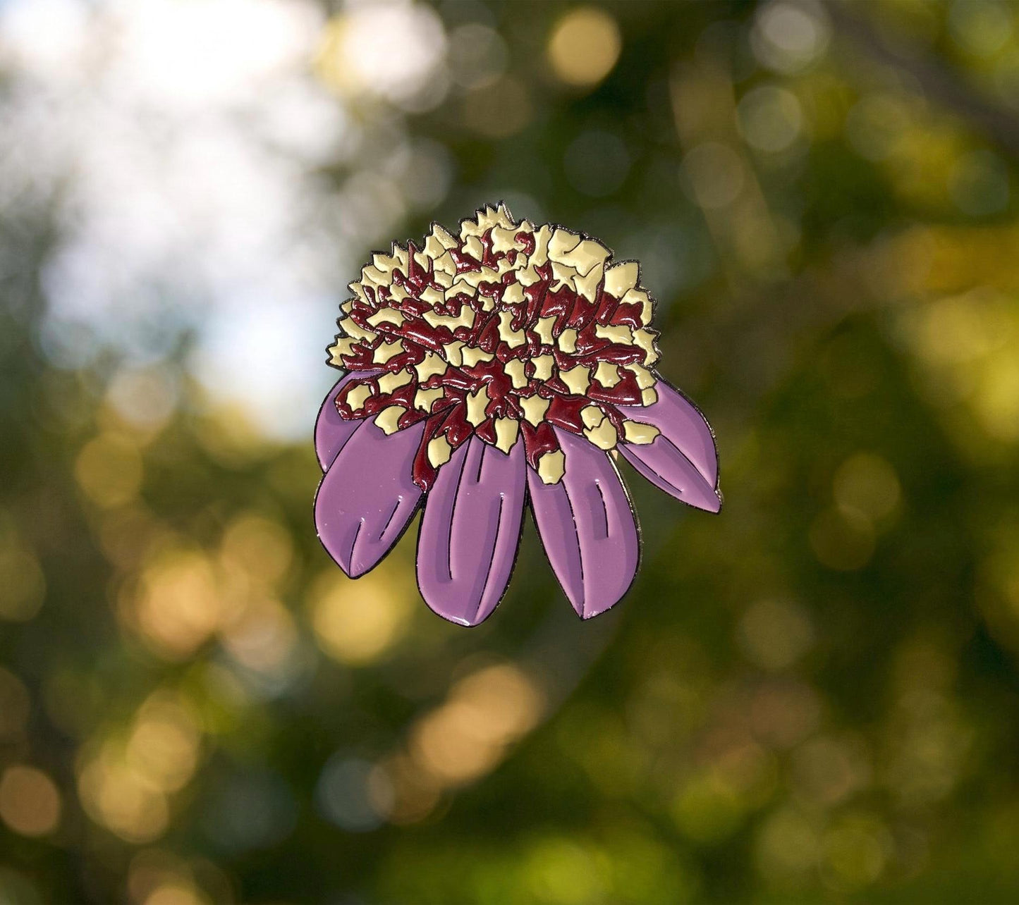 Dahlia Anemone-flowered Enamel Pin