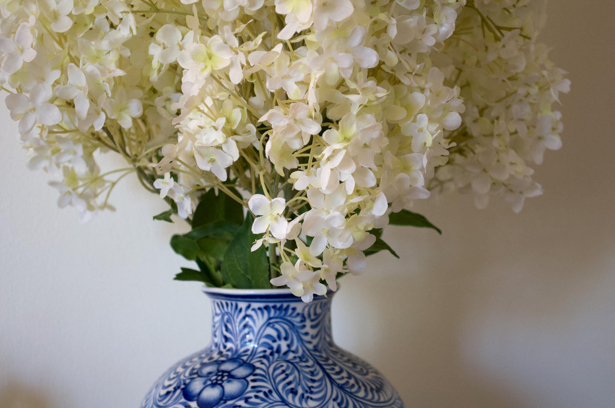 The Heirloom, Cone Hydrangea, Chinoiserie-style Vase