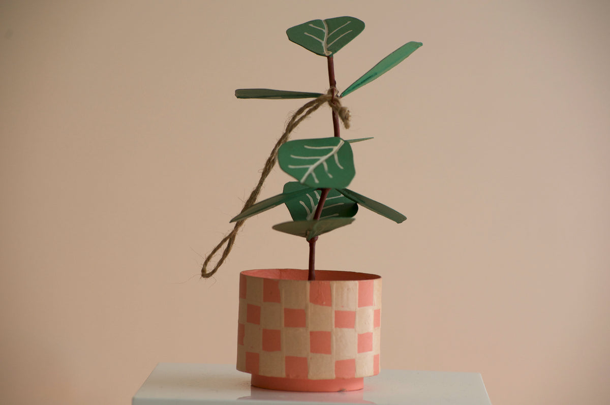 Fiddle Leaf Fig Plant Christmas Ornament