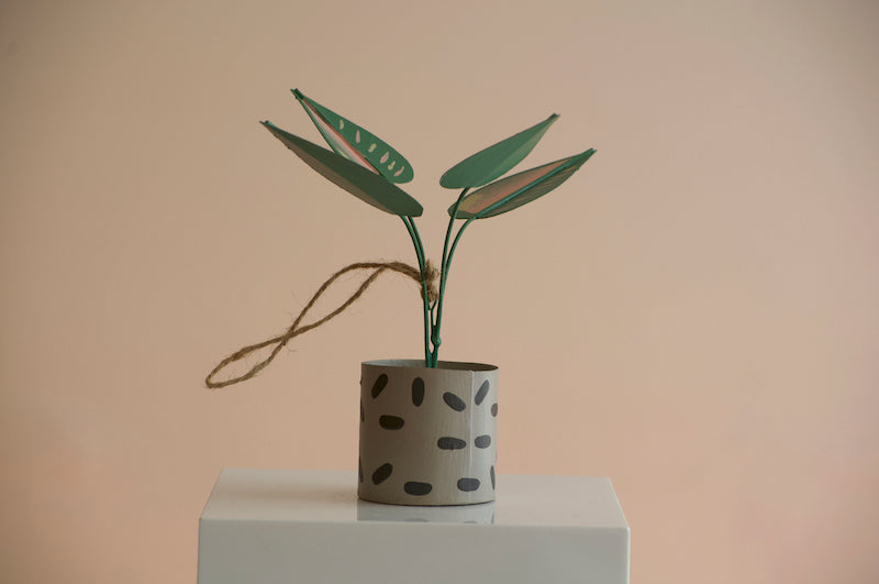 Philodendron Plant Christmas Ornament