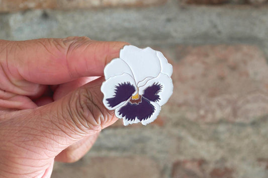 Pansy Flower Enamel Pin