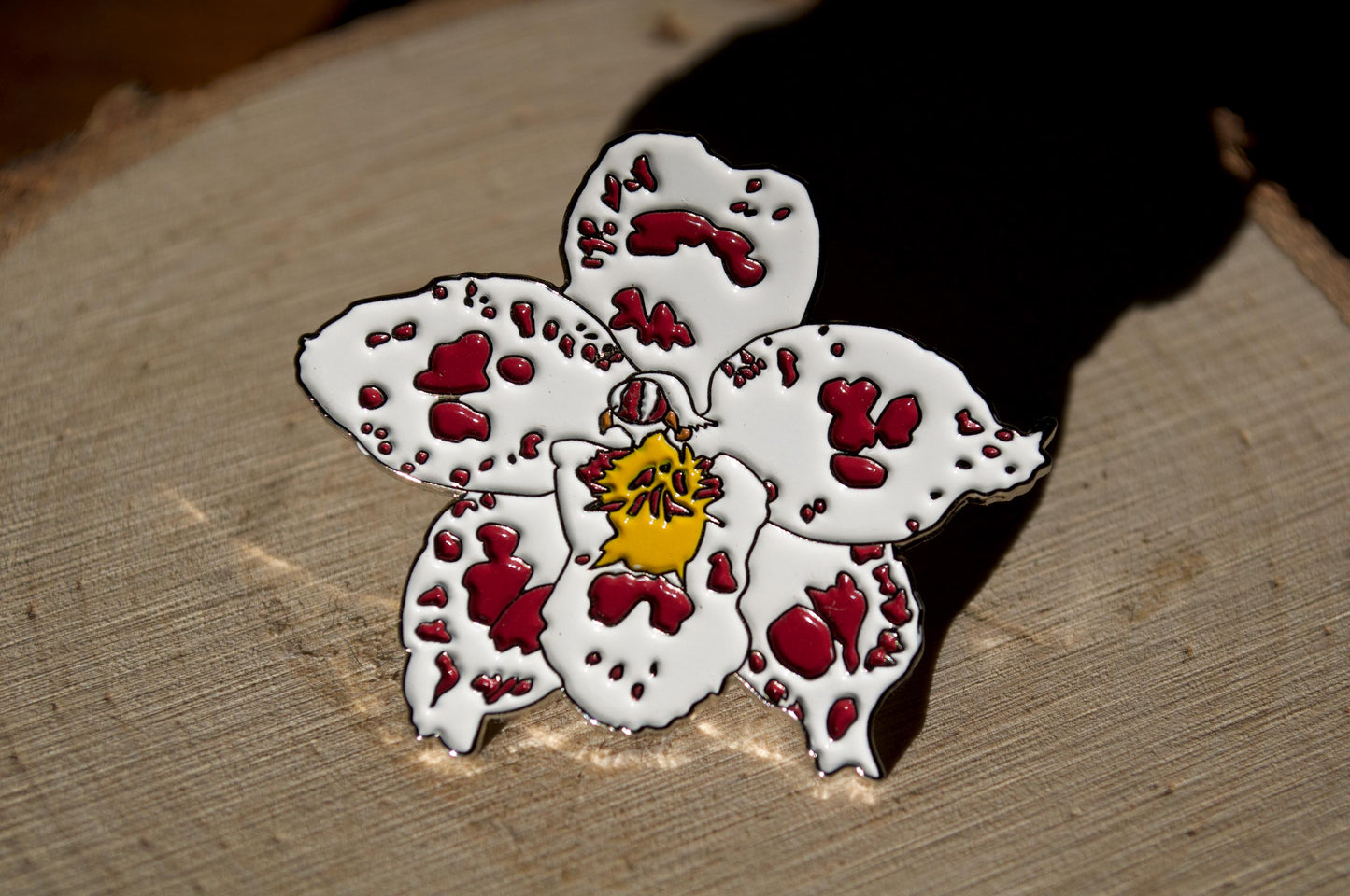 Oncidium Orchid Flower Enamel Pin