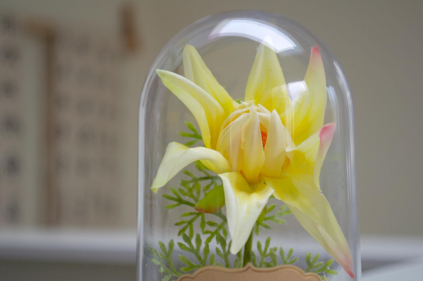 Orchid-Dahlia Flower Cloche