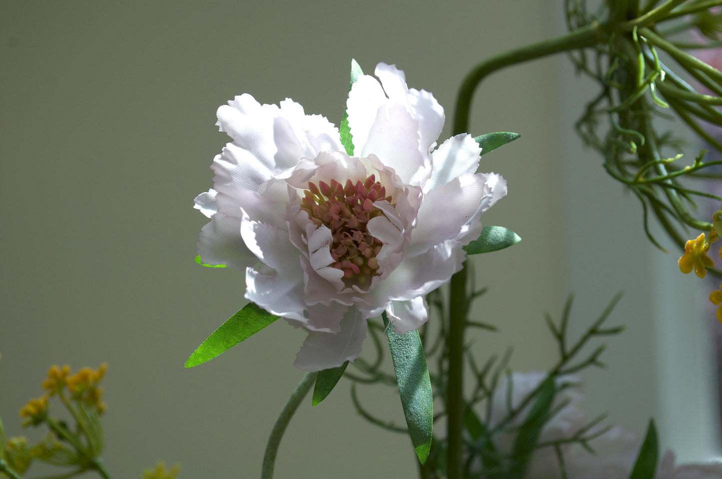 Saffron & Stone Silk Flower Arrangement, Organic-style Arrangement
