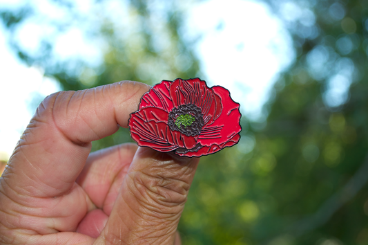 Flanders Poppy Enamel Pin