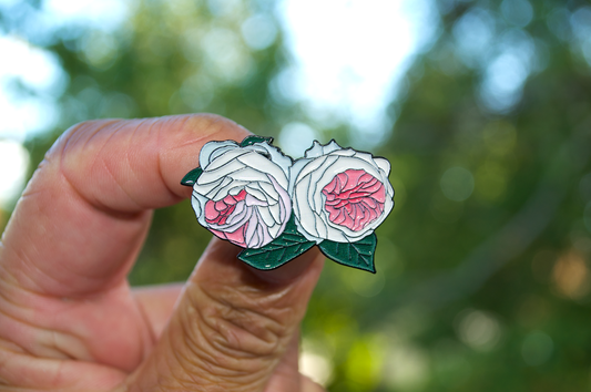 Earth Angel Rose Enamel Pin