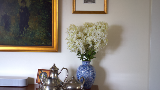 The Heirloom, Cone Hydrangea, Chinoiserie-style Vase